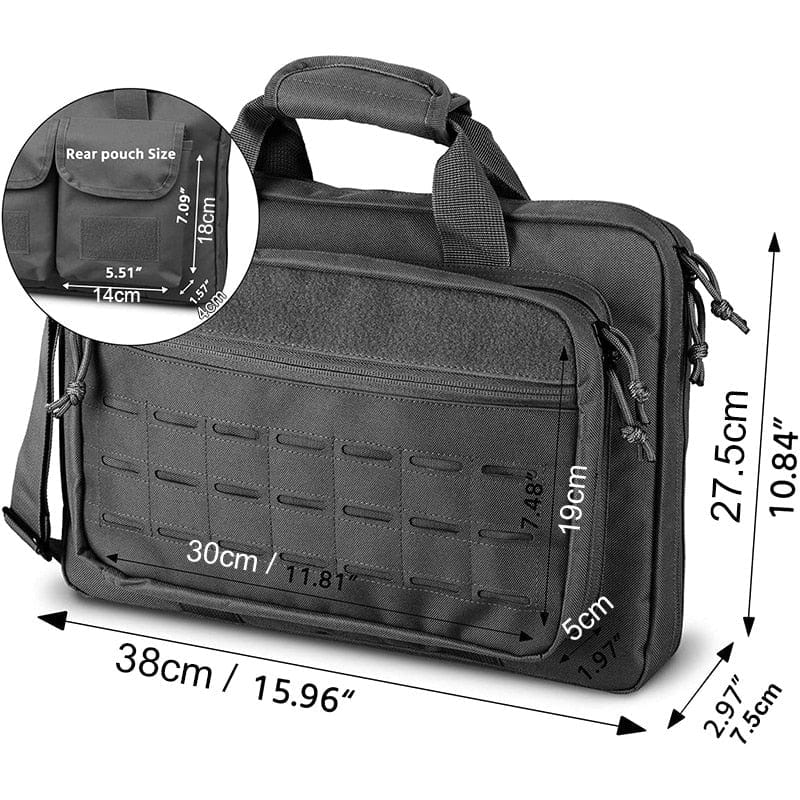 Sac transport arme Molle verrouillable Noir