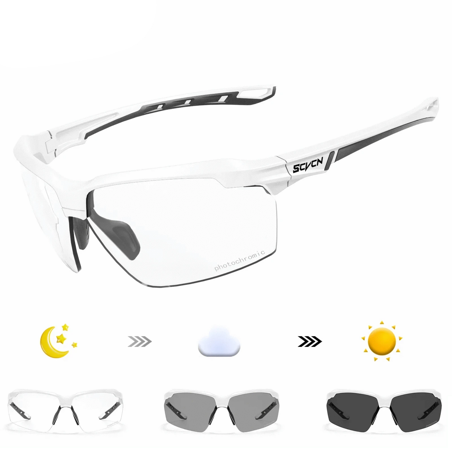 SCVCN Explosion Proof Hunting CS War Game Eyewear Outdoor Airsoft Shooting Glasses Polarized Men Shockproof Tactical Goggles Photochromic-05