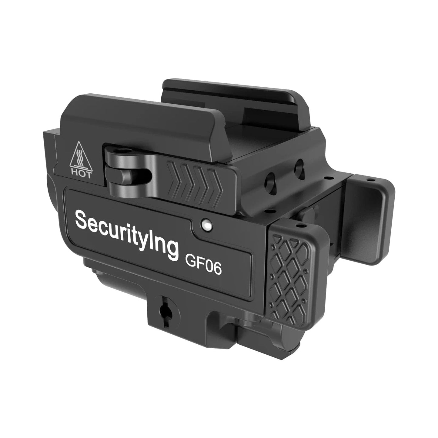 SecurityIng GF06 800 Lumen Rechargeable Mini Flashlight for 20MM Width Picatinny Rail with 3 Modes Light, Waterproof Flashlight CHINA