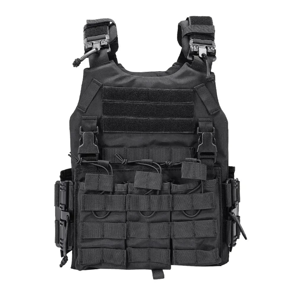 SINAIRSOFT Tactical Nylon Vest With Quick Release Security Molle Multi-camo Plate Carrier Chaleco Hunting Vests Black