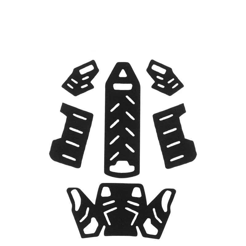 Skeleton Style Camping Wendy 3.0 Helmet Sticker Helmet Patches Hook Loop Fastener Sticky Wendy Helmet Accessories HL-102-ACC-06-BK