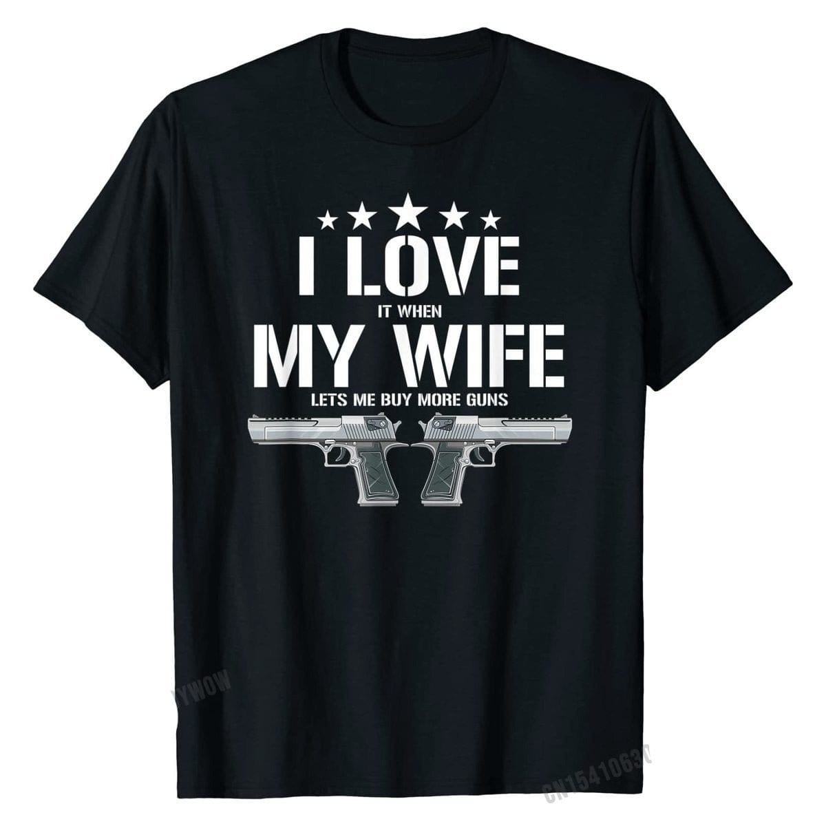 T-shirt "I love my wife" Black / XXXL