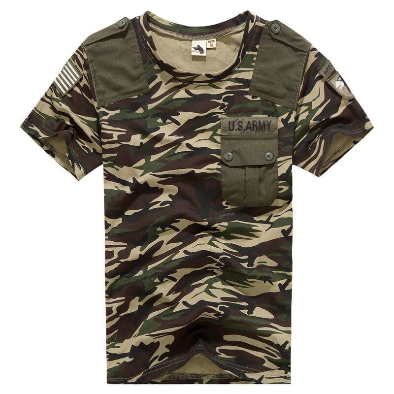 T-shirt US Army combat Patchwork XXL