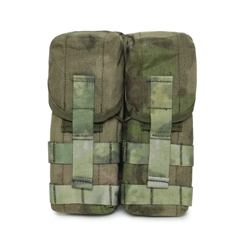 Tactical Double 5.56/7.62 M4 Magazine Pouch AK AR Rifle Mag Paintball Hunting Accessories FG
