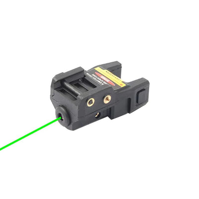 Tactical Green Laser Sight Magnetic Rechargeable Mini Handgun Strobe Dot Sight Weapon Pistol Beam for 20mm Rail Built-in Battery Green Laser