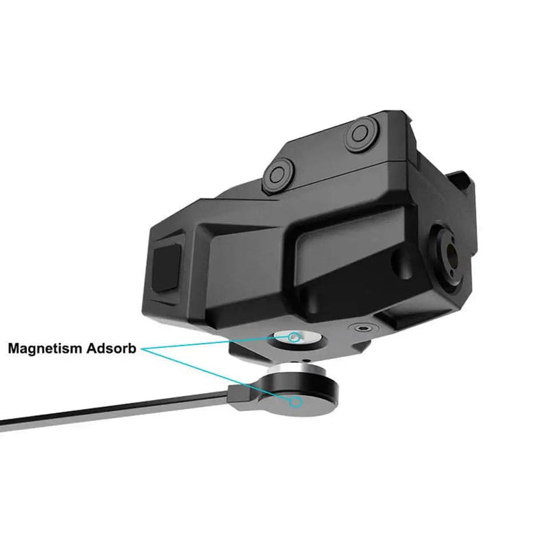 Tactical Green Laser Sight Magnetic Rechargeable Mini Handgun Strobe Dot Sight Weapon Pistol Beam for 20mm Rail Built-in Battery Green Laser