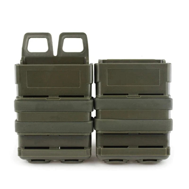 Tactical M4 5.56 FastMag Molle Pouch Fast Mag Holder Rifle Pistol Magazine Dump Pouch Hunting Accessories Green