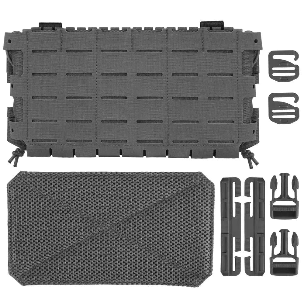 Tactical Triple Magazine Pouch Multi-purpose Hunting Vest Chest Rig Front Panel Quick Release Molle AR M4 Airsoft Mag Bag Gear VE-77-ACC-03 WG