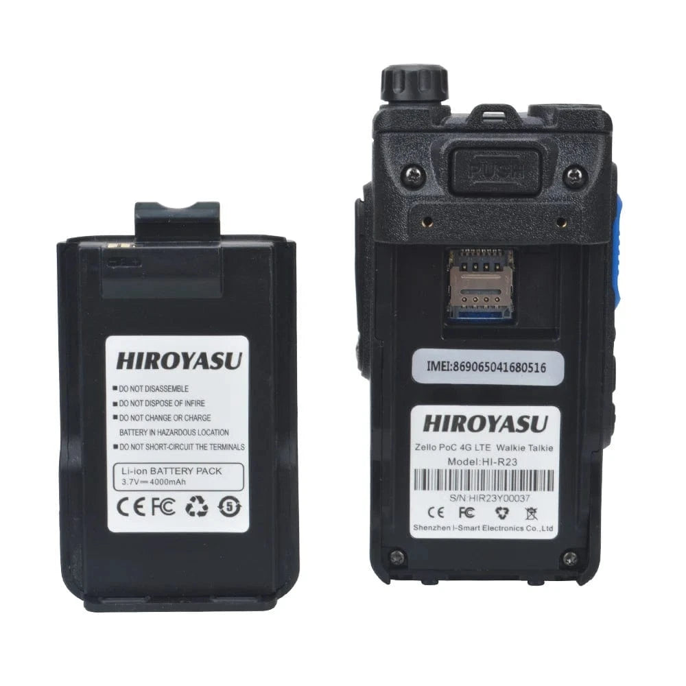 Top! 4G Zello LTE PoC Walkie TALKIE HI-R23 Network Radio With WIFI, Bluetooth, GPS,4000mAh Battery