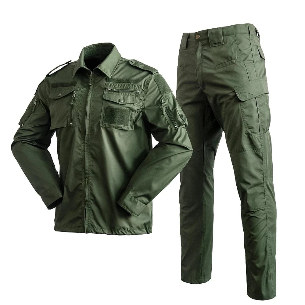 Uniform Camo Tactical combat Set Hunting Suit Uniforme Tactical Suits Airsoft Men Clothing Working Clothes green / S-50-60kg