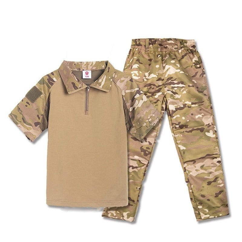 Uniforme enfant haut et pantalon NOV ST Multicam (t-shirt manches courtes) / 120 cm