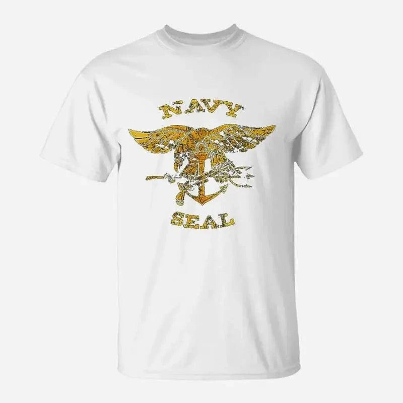Us Navy Seal Original Naval Seal Gift T-Shirt valentines clothes oversized customs design your own men t shirts White / XL