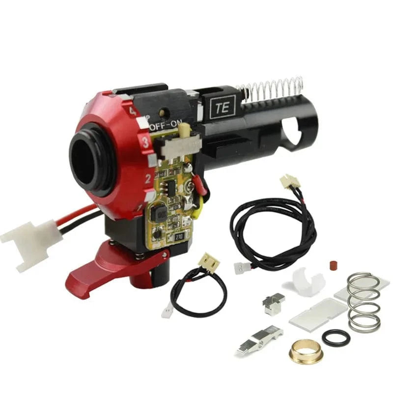 VULPO CNC Aluminum Alloy Hop Up Chamber With LED For Airsoft AEG M4 M16 Hunting Accessories LED Chamber BK