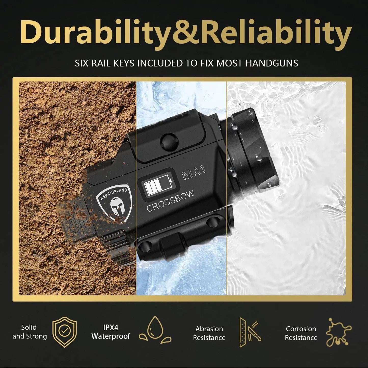 Warriorland Gun Laser Fits Glock 17 19 21/Hellcat Pro /Beretta 92FS Most Military Gun Models Pistol Handgun Universal Laser,MA1 MA / CHINA