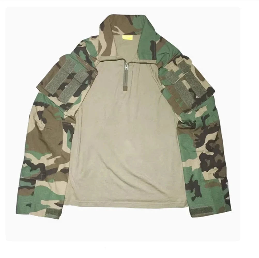 Woodland camouflage M81 GEN3 G3 TrainingTactical Hunting Combat training special force Hiking Camping Climbing Frog shirt