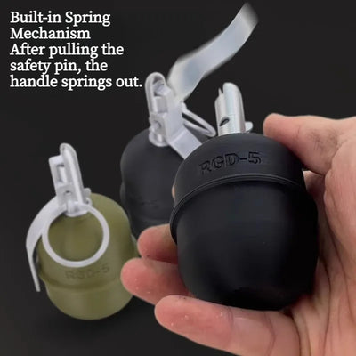 1:1 Scale Replica, 3D Printed, Soviet RGD-5 Model Toy, Spring-loaded Handle, Military Collector's Display Piece