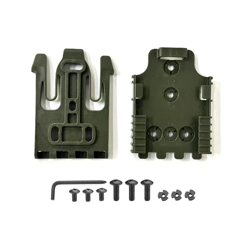 1/2/5 QLS Quick Locking System Kits for Glock 17 19 Beretta M92 Pistol Holster Case Adapter with QLS 19 22 Hunting Accessories 1PCS Green