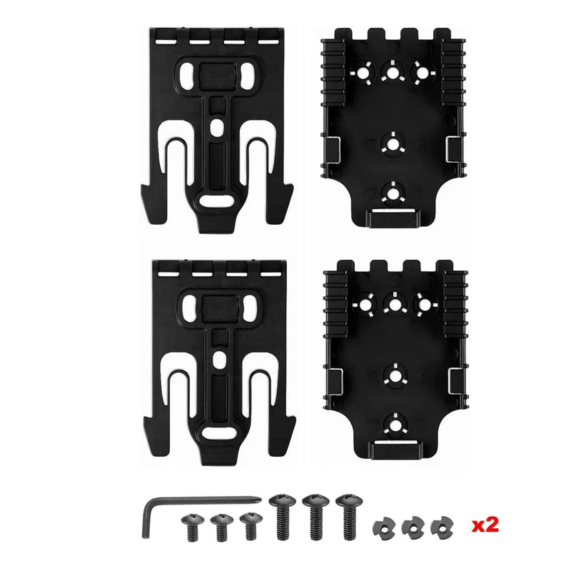 1/2/5 QLS Quick Locking System Kits for Glock 17 19 Beretta M92 Pistol Holster Case Adapter with QLS 19 22 Hunting Accessories 2PCS Black