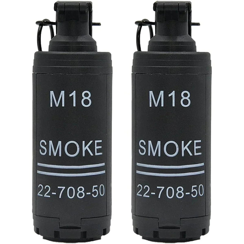 1/2Pcs M18 Toy-Hand Grenade, Tactical Smoke Grenade Model Plastic Toy-Grenade Outdoor Grenade Model. 2PCS 1