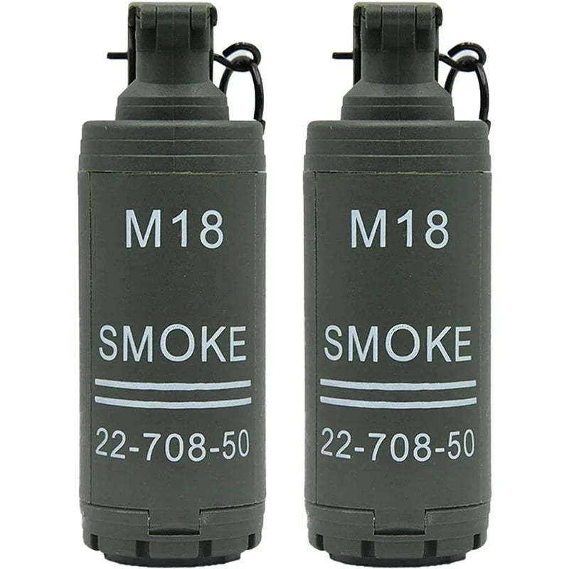 1/2Pcs M18 Toy-Hand Grenade, Tactical Smoke Grenade Model Plastic Toy-Grenade Outdoor Grenade Model. 2PCS