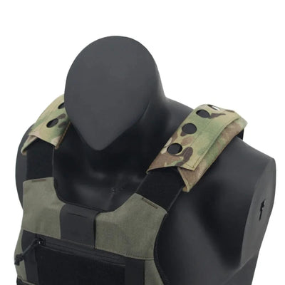 1 Pair Laser Cutting Tactical Vest Composite Shoulder Pads Airsoft FCSK FCPC LV119 Vest Plate Carrier Shoulder Pad