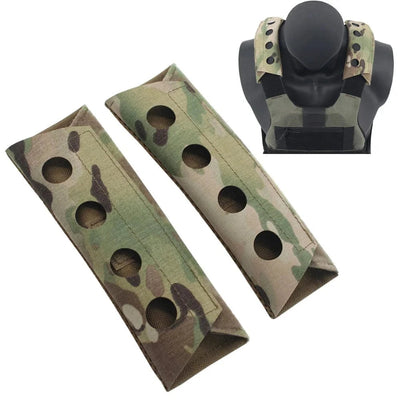 1 Pair Laser Cutting Tactical Vest Composite Shoulder Pads Airsoft FCSK FCPC LV119 Vest Plate Carrier Shoulder Pad