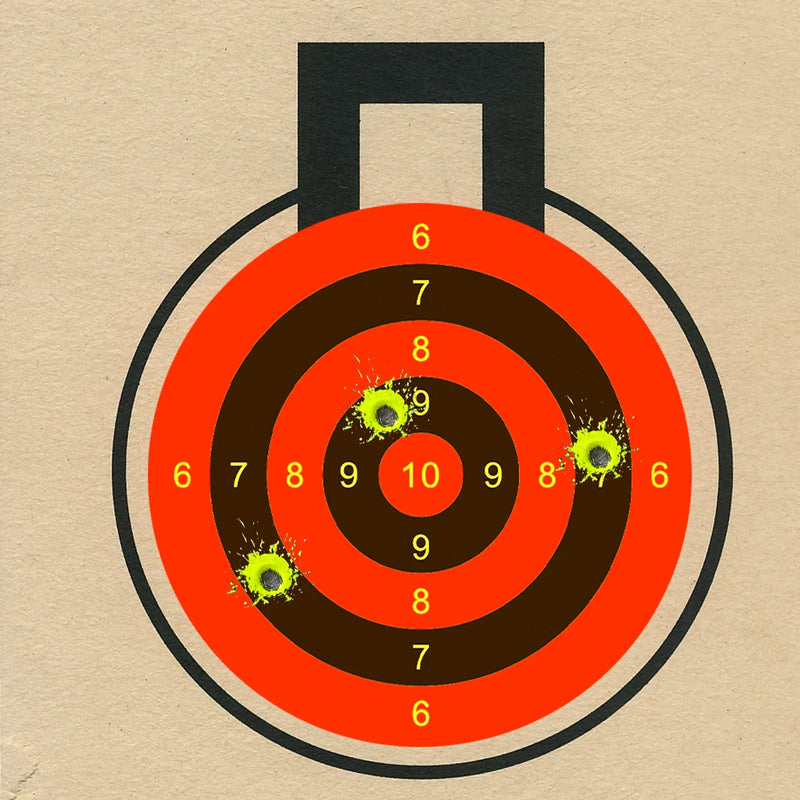 100Pcs 4inch Marking Splash Target Stickers for Shooting Practice, Shooting Target Training Supplies Stickers, Fluorescent Color Labels (Can Be Used for Real Gun Practice and Air Gun Practice) 00256
