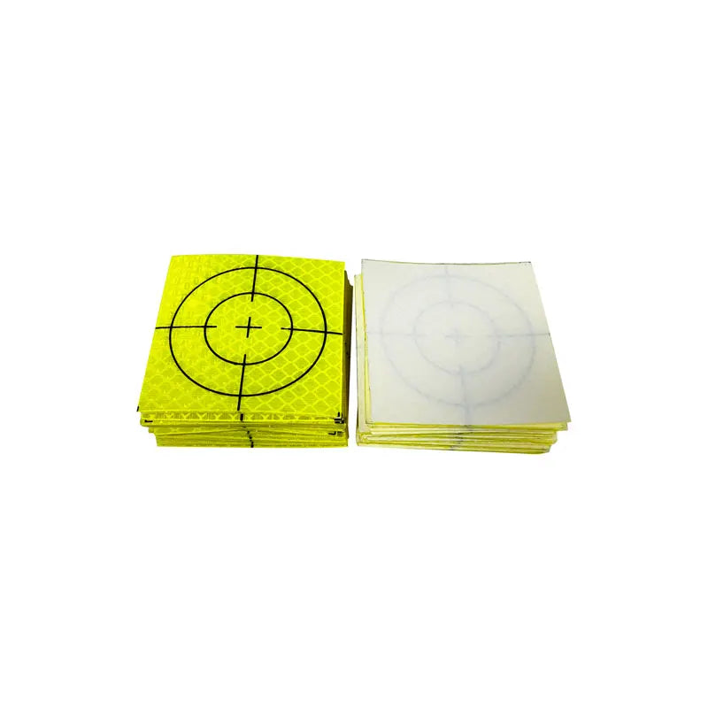 100pcs Size 60x60mm 20 30 40 50 mm Reflector Sheet For Total Station Survey Geography Fluorescent Green Sheet Reflective Sticker
