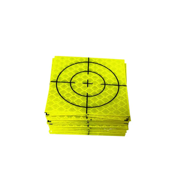 100pcs Size 60x60mm 20 30 40 50 mm Reflector Sheet For Total Station Survey Geography Fluorescent Green Sheet Reflective Sticker