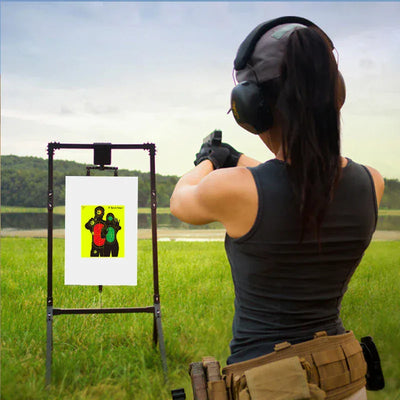 10Pcs 8in Rescue Human Quality Can Be Attached to Shooting Practice Target Paper Splash Self-Adhesive Target Stickers Shooting Aiming Training Supplies Stickers Fluorescent Label Stickers