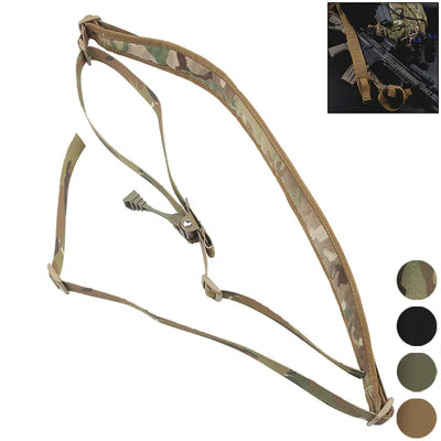 2 Point Rifle Sling Combat Modular Shoulder Rapid Adjust Rubber Pull Tab Padded Shoulder Strap Weapon Hunting  M4 AK Sling