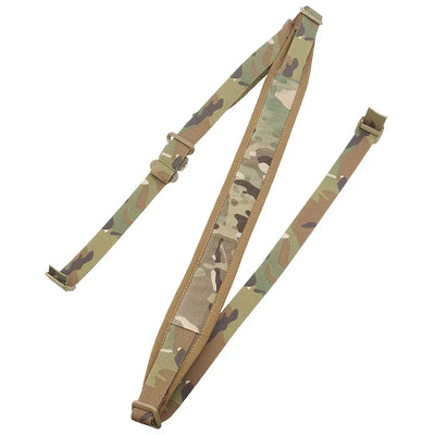 2 Point Rifle Sling Combat Modular Shoulder Rapid Adjust Rubber Pull Tab Padded Shoulder Strap Weapon Hunting  M4 AK Sling