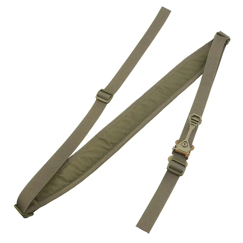 2 Point Rifle Sling Combat Modular Shoulder Rapid Adjust Rubber Pull Tab Padded Shoulder Strap Weapon Hunting  M4 AK Sling RG