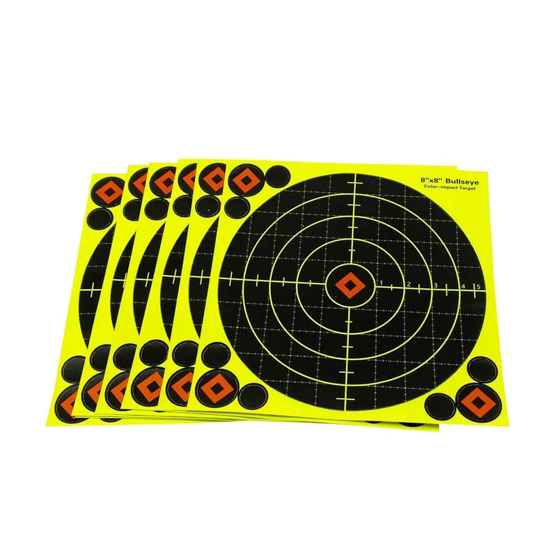 20.5x20.5 CM Self-Adhesive Shooting Target Paper, 10 Sheets per Pack, Special for Shooting Practice