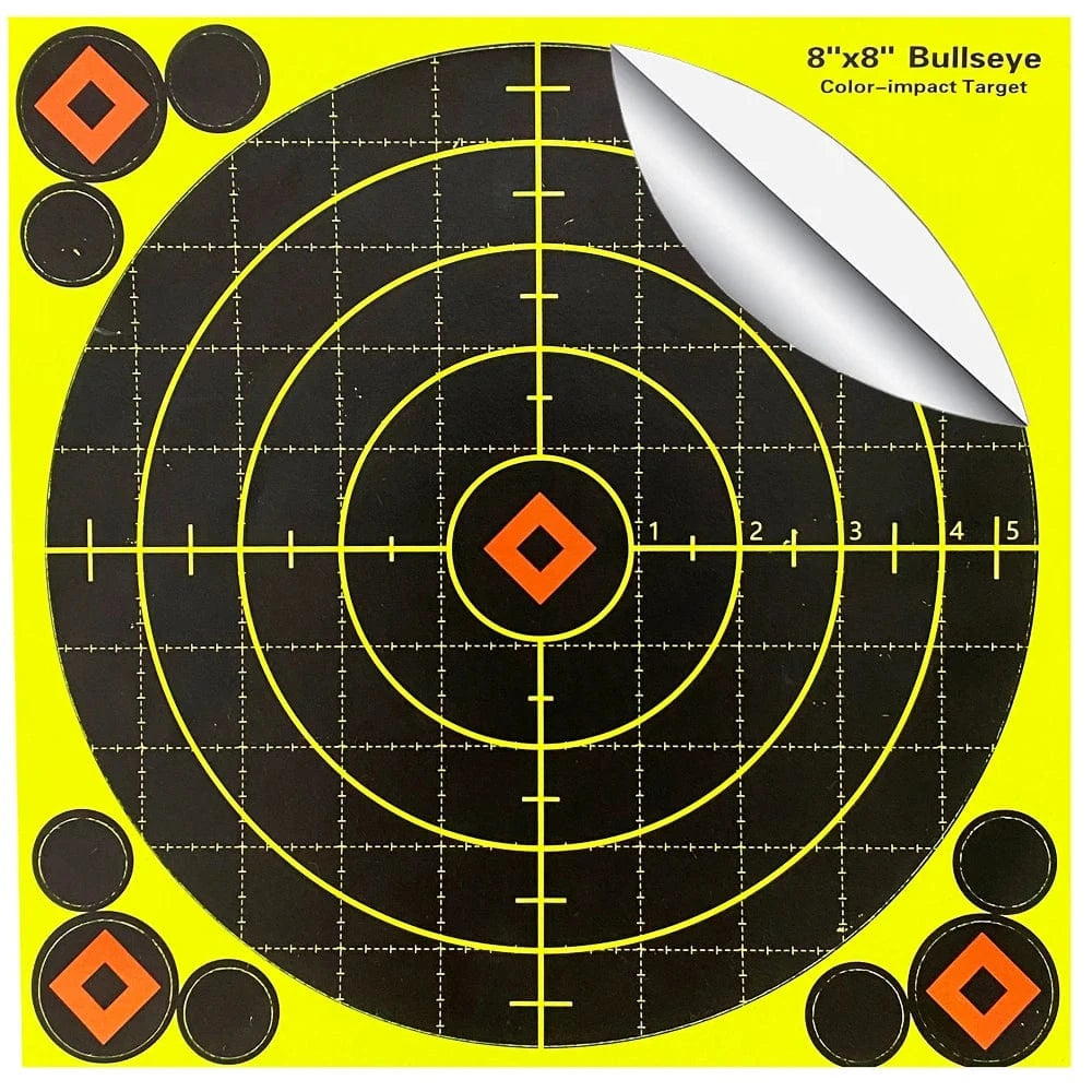 20.5x20.5 CM Self-Adhesive Shooting Target Paper, 10 Sheets per Pack, Special for Shooting Practice