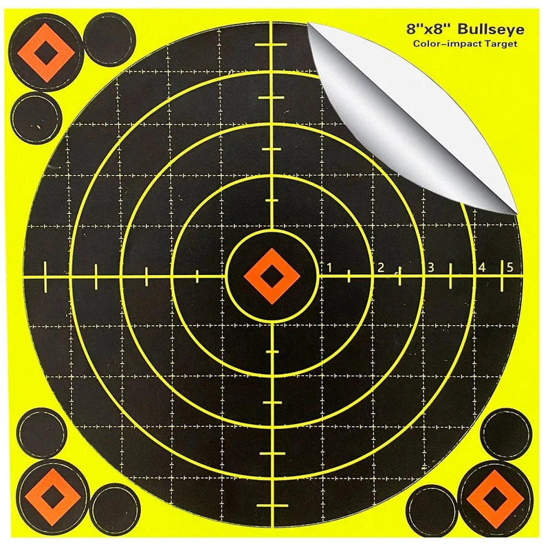 20.5x20.5 CM Self-Adhesive Shooting Target Paper, 10 Sheets per Pack, Special for Shooting Practice