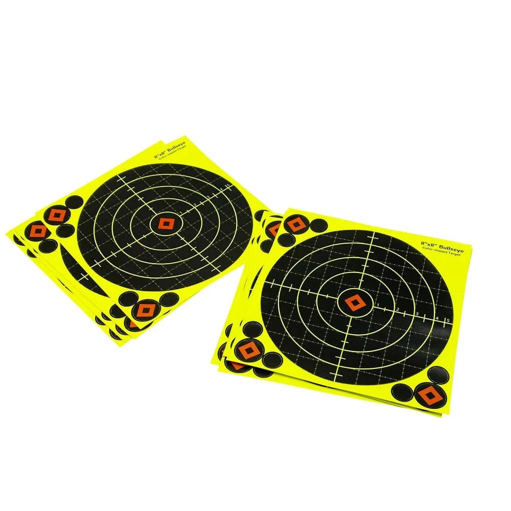 20.5x20.5 CM Self-Adhesive Shooting Target Paper, 10 Sheets per Pack, Special for Shooting Practice