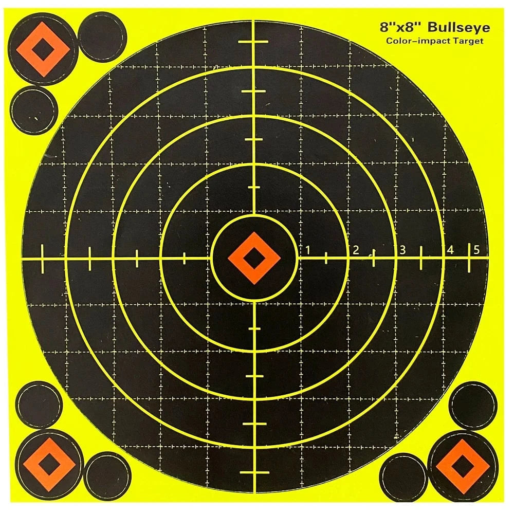 20.5x20.5 CM Self-Adhesive Shooting Target Paper, 10 Sheets per Pack, Special for Shooting Practice 20 Pcs