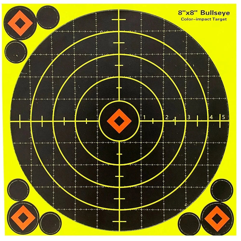 20.5x20.5 CM Self-Adhesive Shooting Target Paper, 10 Sheets per Pack, Special for Shooting Practice 20 Pcs