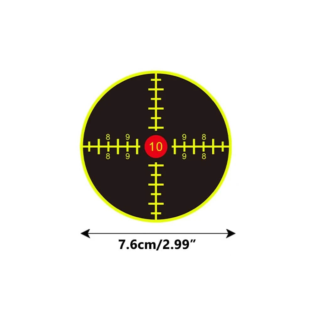 200pc Splash Reaction Target Sticker Self-Adhesive Yellow Splatter Shooting Target Label Paper for BB Gun Airsoft Rifle Shooting 200pcs C