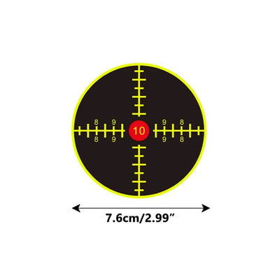 200pc Splash Reaction Target Sticker Self-Adhesive Yellow Splatter Shooting Target Label Paper for BB Gun Airsoft Rifle Shooting 200pcs C