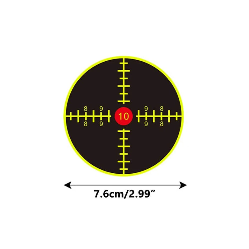 200pc Splash Reaction Target Sticker Self-Adhesive Yellow Splatter Shooting Target Label Paper for BB Gun Airsoft Rifle Shooting 200pcs C