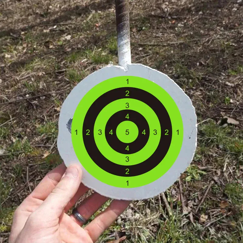 200Pcs 3inch Green Ring Digital Aiming Shooting Target Paper Shooting Practice Target Stickers Shooting Target Training Supplies Stickers Shooting Target Labels 00547