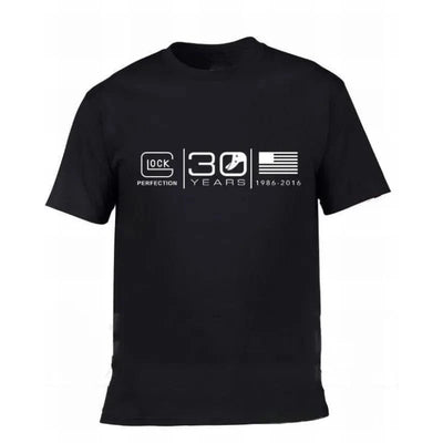 2025 GLOCK Tactical T-shirt Summer Short-sleeved Military Enthusiast Round-neck 100% Cotton Loose Tops Breathable T-shirt
