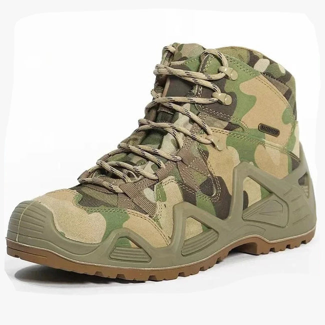 2025 Mid Cut Camouflage Mens Boots Anti-slip Warm Tactical Desert Shoes Women Trekking Mountain Outdoor Train Footwear