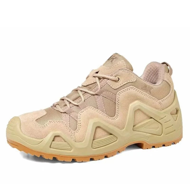 2025 Mid Cut Camouflage Mens Boots Anti-slip Warm Tactical Desert Shoes Women Trekking Mountain Outdoor Train Footwear Low Sand / 39