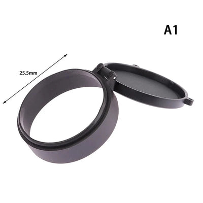 25-57mm Rifle-Scope Hunting Aiming Optic Lens Covers Telescopic Flip Up Spring Protection Cap Dust Cover Hunting Accessories 25.5