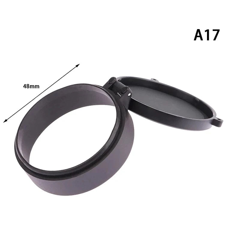 25-57mm Rifle-Scope Hunting Aiming Optic Lens Covers Telescopic Flip Up Spring Protection Cap Dust Cover Hunting Accessories 48