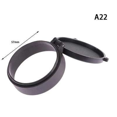 25-57mm Rifle-Scope Hunting Aiming Optic Lens Covers Telescopic Flip Up Spring Protection Cap Dust Cover Hunting Accessories 57