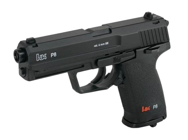 Réplique pistolet HK P8 BK CO2 Fixe 1.9J Métal